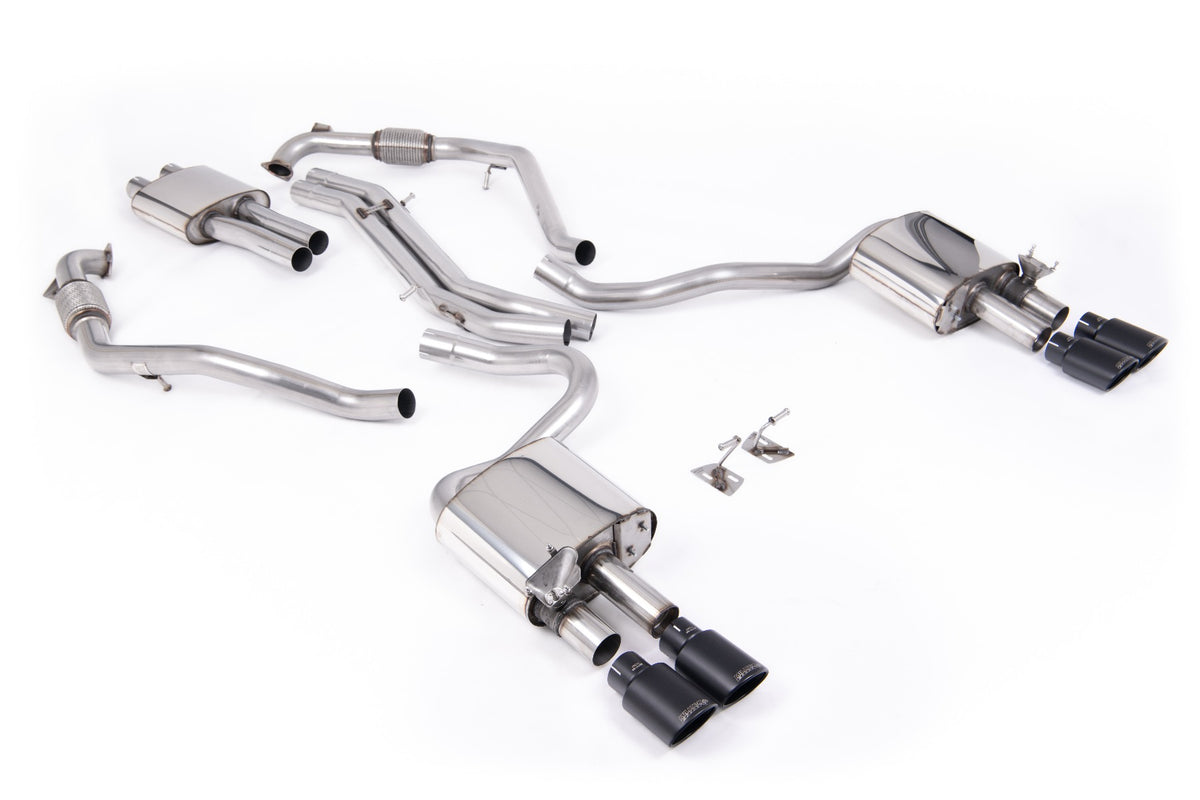Milltek SSXAU1126 — Milltek Cat-Back — Audi S5 3.0 V6 Turbo Coupe tylko B9 (LCI NON GPF tylko - wersje ze sportowym mechanizmem różnicowym tylko & z Brace Bars) - Left Hand Drive samochody tylko