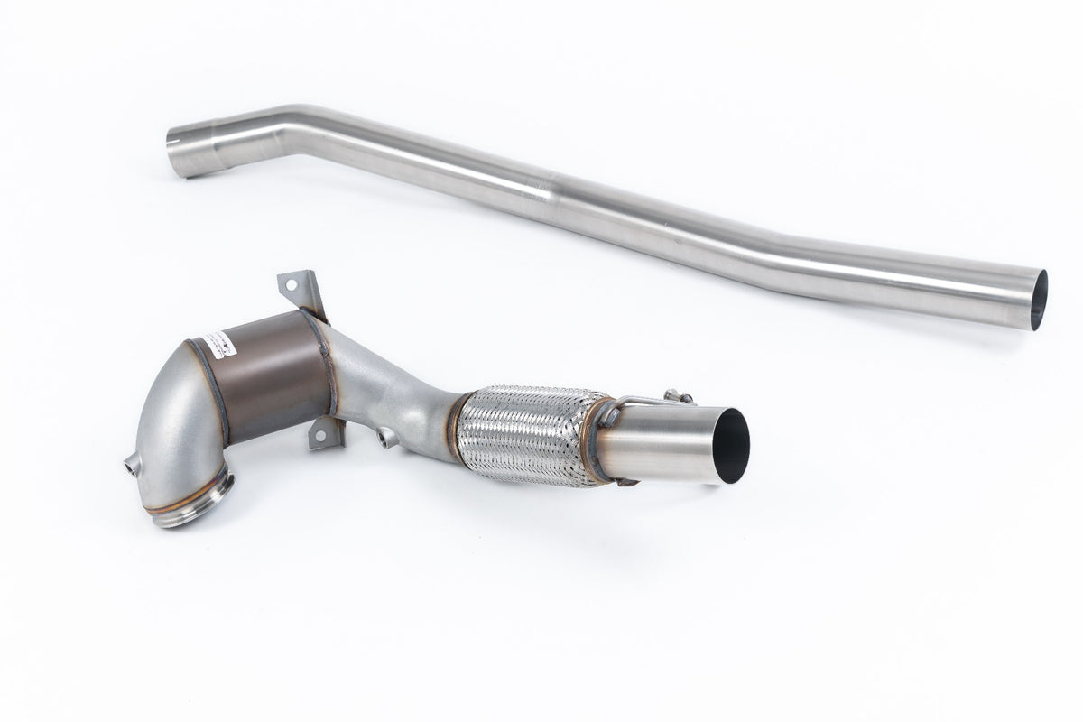 Milltek downpipe ze sportowym katalizatorem — Volkswagen Golf MK7 R 2.0 TSI 300 KM (80 mm układ Race Options) — SSXVW710