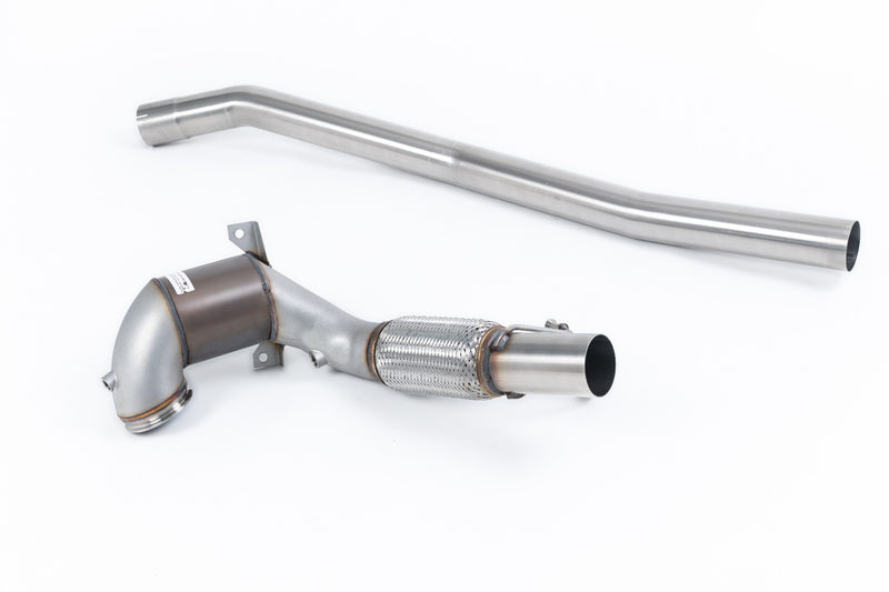 Milltek downpipe ze sportowym katalizatorem — Volkswagen Golf MK7 R 2.0 TSI 300 KM (80 mm układ Race Options)